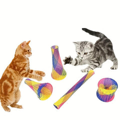 Random Cat Tube Spring Toy Interactive Cat Toy For Indoor Cats