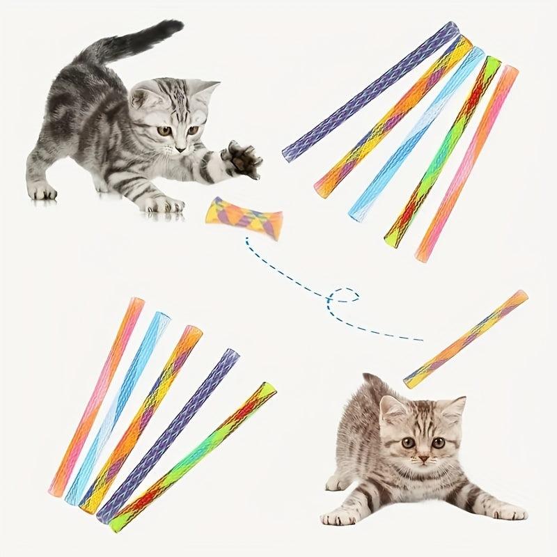 Random Cat Tube Spring Toy Interactive Cat Toy For Indoor Cats