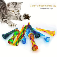 Random Cat Tube Spring Toy Interactive Cat Toy For Indoor Cats