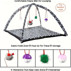 Cat Toy Rocking Activity Mat Swing Playing Station
