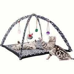 Cat Toy Rocking Activity Mat Swing Playing Station