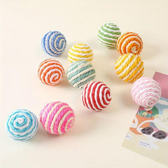 Interactive Sisal Cat Scratch Ball Durable Toy