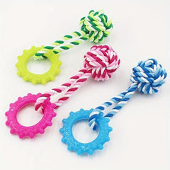 Pet Rope Chew Toy for Dogs Training & Teeth Cleaning