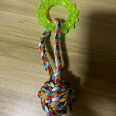 Pet Rope Chew Toy for Dogs Training & Teeth Cleaning