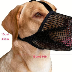 Breathable Soft Mesh Dog Muzzle for Small Medium Large Dogs Comfortable Secure
