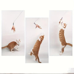Interactive Cat Teaser Stick Toy with Bell