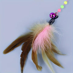 Interactive Cat Teaser Stick Toy with Bell