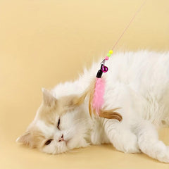 Interactive Cat Teaser Stick Toy with Bell