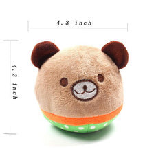 Interactive Plush Toys for Dogs & Cats Cartoon Dog Chew Toy & Plush Cat Ball Toy