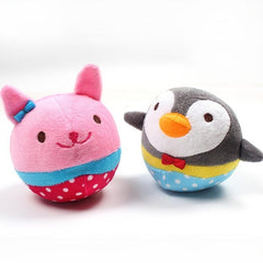 Interactive Plush Toys for Dogs & Cats Cartoon Dog Chew Toy & Plush Cat Ball Toy