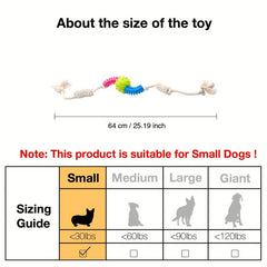 1pc Cotton Rope Dog Toy Interactive Dental Care Supplies