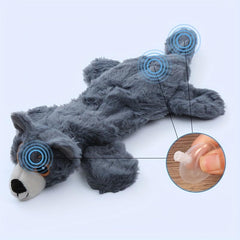 Interactive Chew Toy for Puppies, Plush Shell Dog Toy