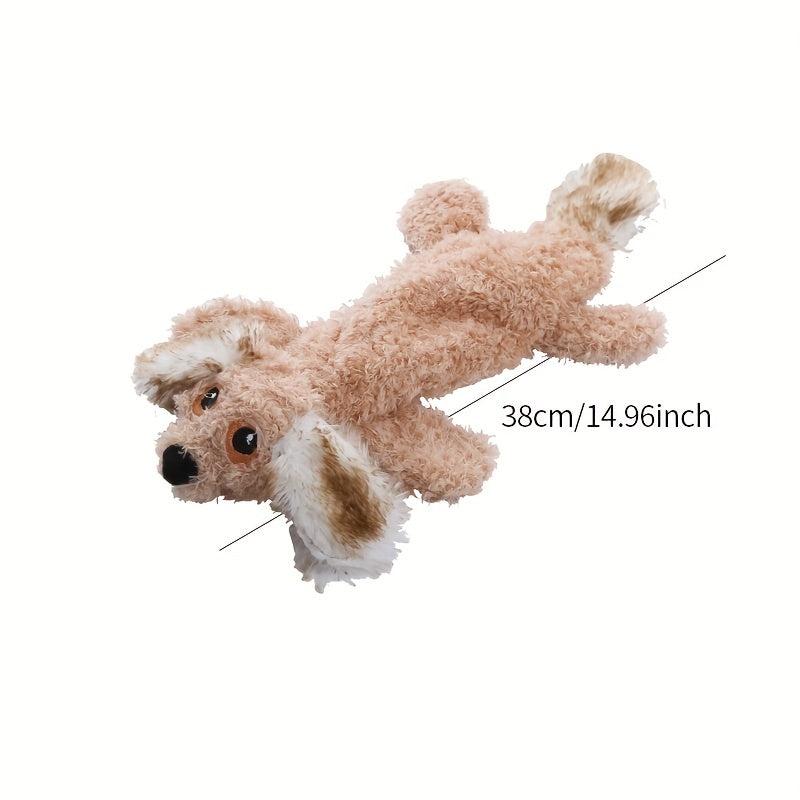 Interactive Chew Toy for Puppies, Plush Shell Dog Toy