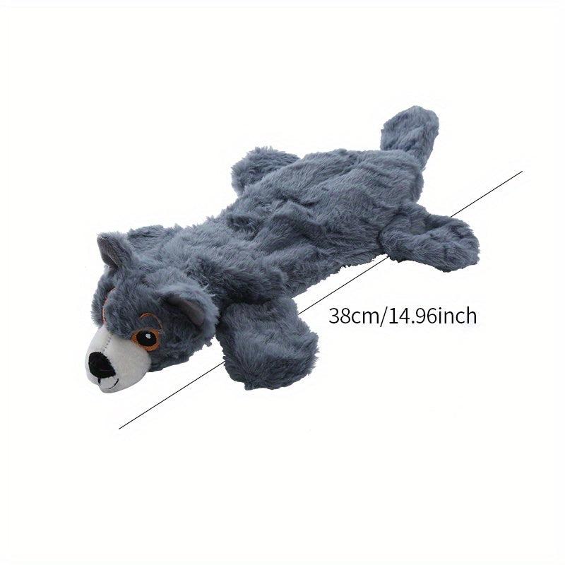 Interactive Chew Toy for Puppies, Plush Shell Dog Toy
