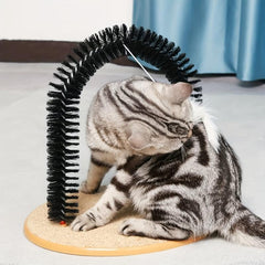 Cat Self Grooming & Massaging Toy With Hanging Mouse