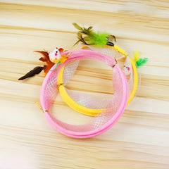 Foldable Cat Tunnel with Mouse Toy - Fun and Exercise for Your Feline