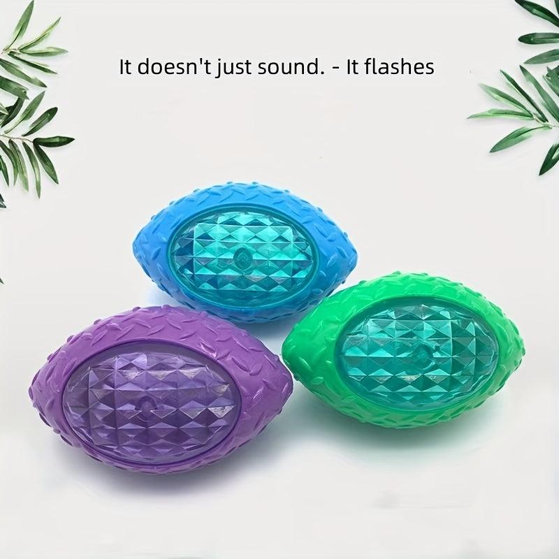 Interactive LED Dog Toy Football Bouncy Ball