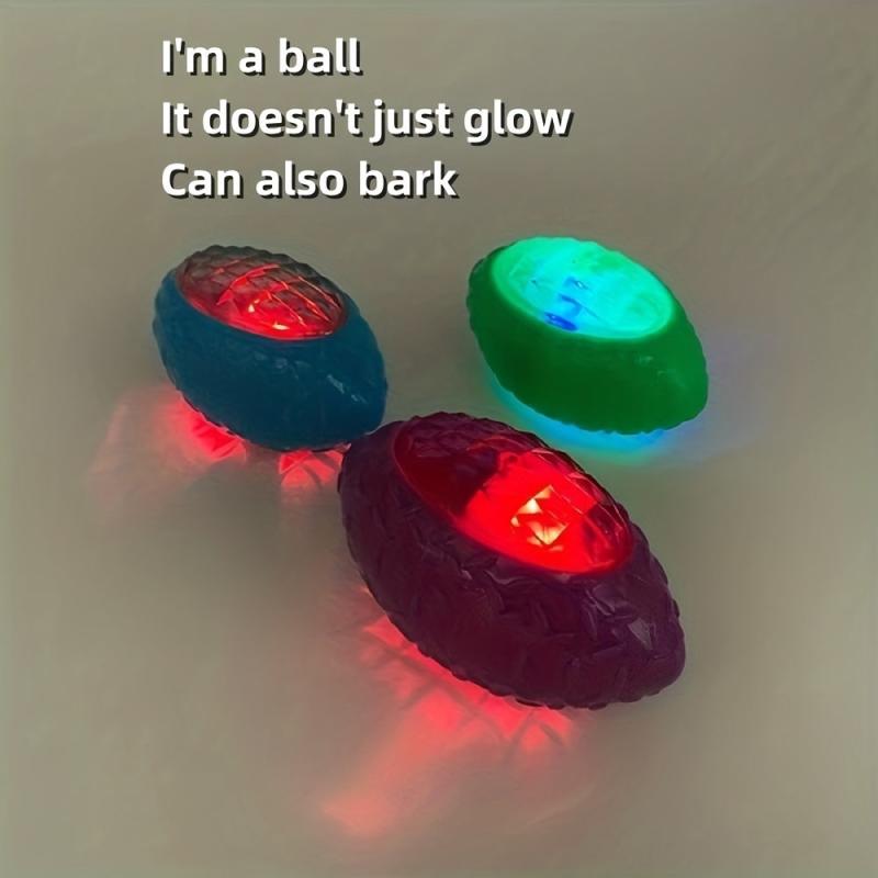 Interactive LED Dog Toy Football Bouncy Ball