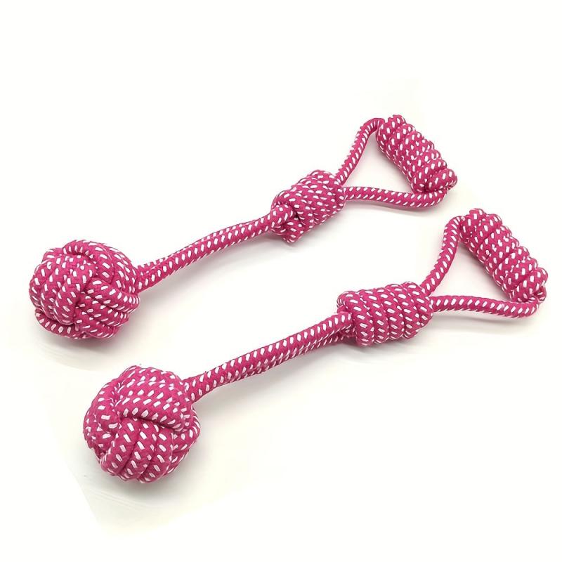 Dog Cotton Rope Toy Molar Bite Resistant Braided Rope Knot Toy