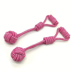 Dog Cotton Rope Toy Molar Bite Resistant Braided Rope Knot Toy