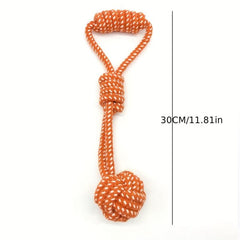 Dog Cotton Rope Toy Molar Bite Resistant Braided Rope Knot Toy