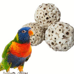 3pc Bird Toys Pet Gnawing Ball for Parrot Rabbit Hamster