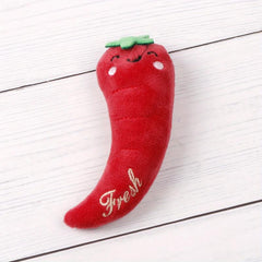 Veggie Cat Teaser Toy Fun Interactive Toy for Cats & Dogs