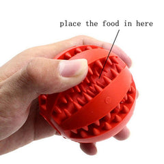 Interactive Chew Ball for Dogs with Food Dispenser