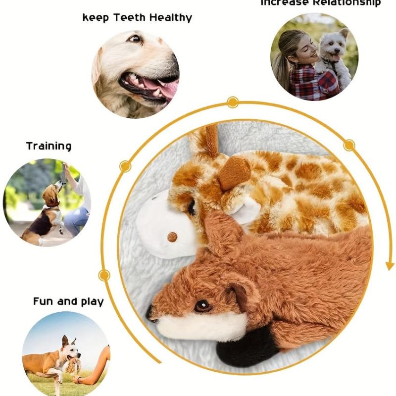 Squeaky Plush Chew Toy for Small-Medium Dogs