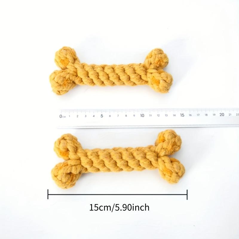 1pc Pet Random Bone Knot Chew Toy Interactive Toy For Dogs
