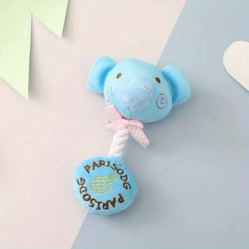 Interactive Plush Dog Toys with Squeaker - Durable Toy for Puppies and Dogs