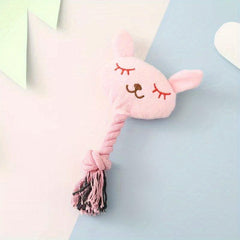 Interactive Plush Dog Toys with Squeaker - Durable Toy for Puppies and Dogs