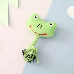 Interactive Plush Dog Toys with Squeaker - Durable Toy for Puppies and Dogs