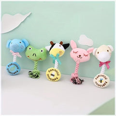 Interactive Plush Dog Toys with Squeaker - Durable Toy for Puppies and Dogs