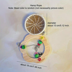 Cotton Rope Bird Breeding Nest Hanging Rest Bed Swing Hammock Toy