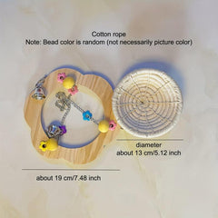 Cotton Rope Bird Breeding Nest Hanging Rest Bed Swing Hammock Toy