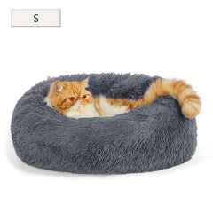 Calming Dog Bed Anti-Anxiety Machine Washable Waterproof Cozy Pet Round Bed