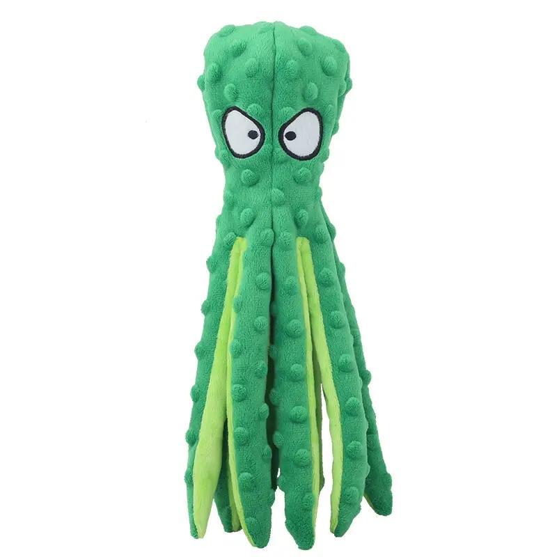 Octopus Pet Grinding Teeth Squeaky Plush Toy Chew Toy For Dog