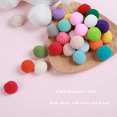 Cat Interactive Plush Ball Toy Teaser Supplies