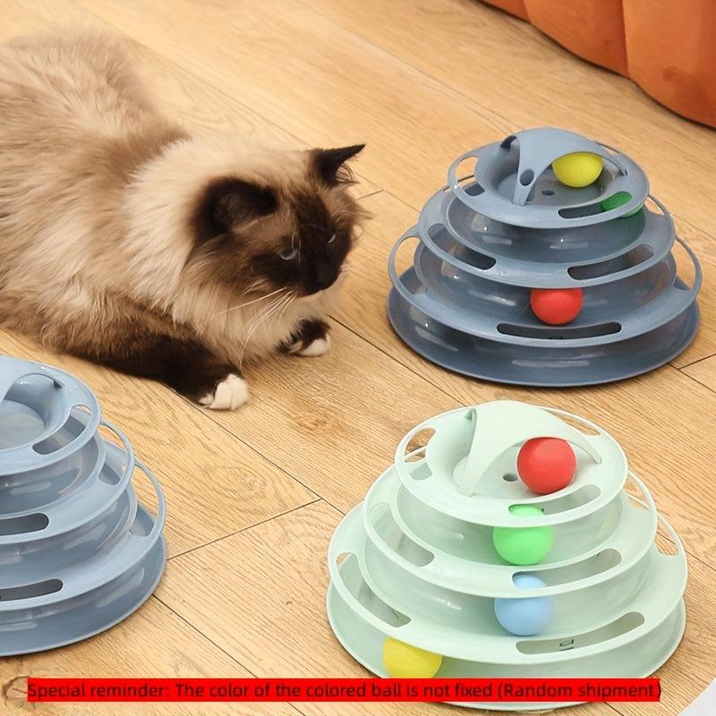 Four Layer Cat Game Carousel Circular Cat Game Carousel