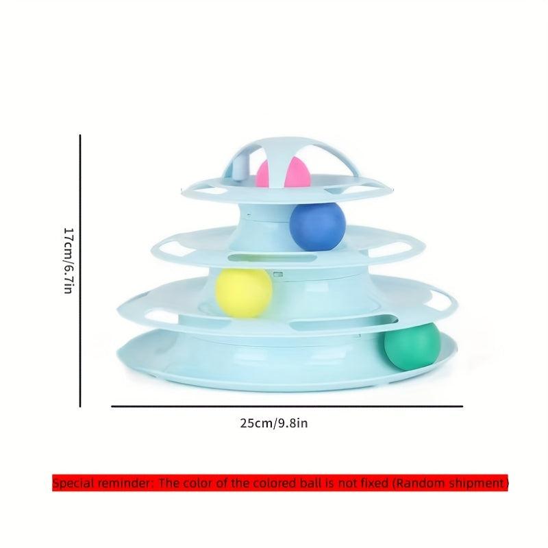 Four Layer Cat Game Carousel Circular Cat Game Carousel