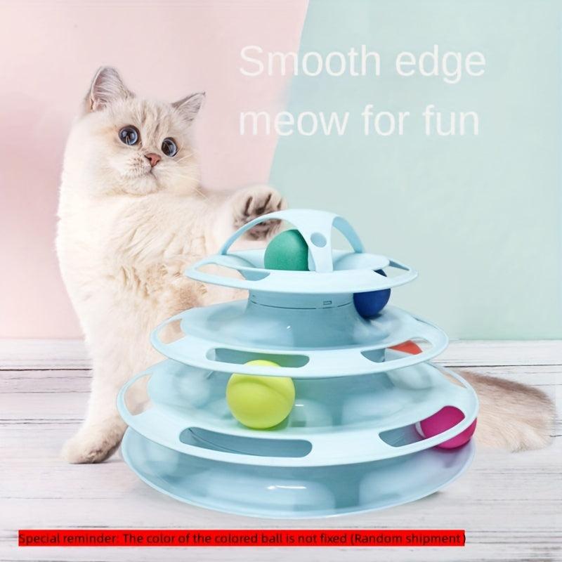 Four Layer Cat Game Carousel Circular Cat Game Carousel