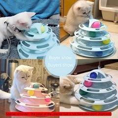 Four Layer Cat Game Carousel Circular Cat Game Carousel