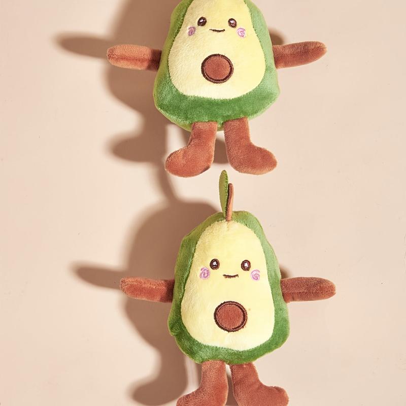 Interactive Avocado Plush Dog Toy for Chew and Play