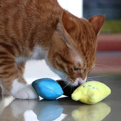 Cat Teaser Toy with Squeaky Plush Pillow u2013 Interactive Pet Supply