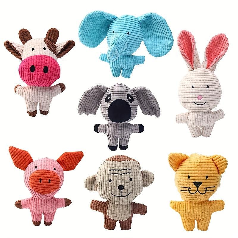 Durable Pet Plush Toy for Puppies Squeaky and Chewable Dog Teething Toy