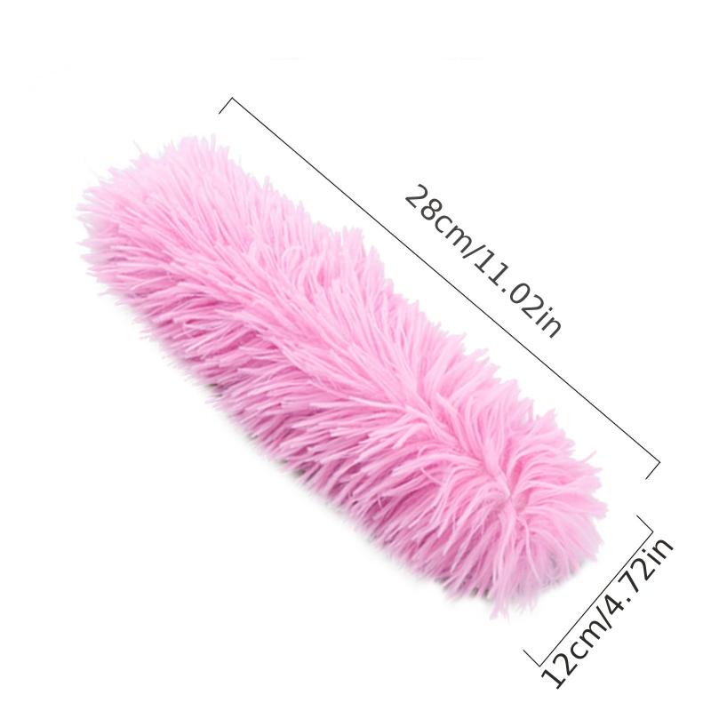 Long Haired Plush Cat Toy with Rustling Paper