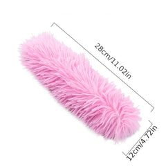 Long Haired Plush Cat Toy with Rustling Paper