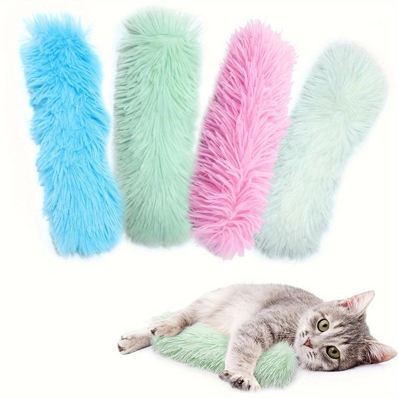 Long Haired Plush Cat Toy with Rustling Paper