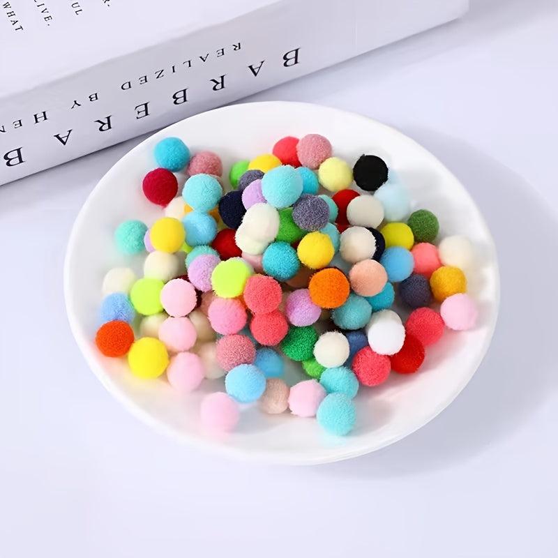 Stretchy Plush Ball Pom Toys for Dogs and Cats - 50-100pcs